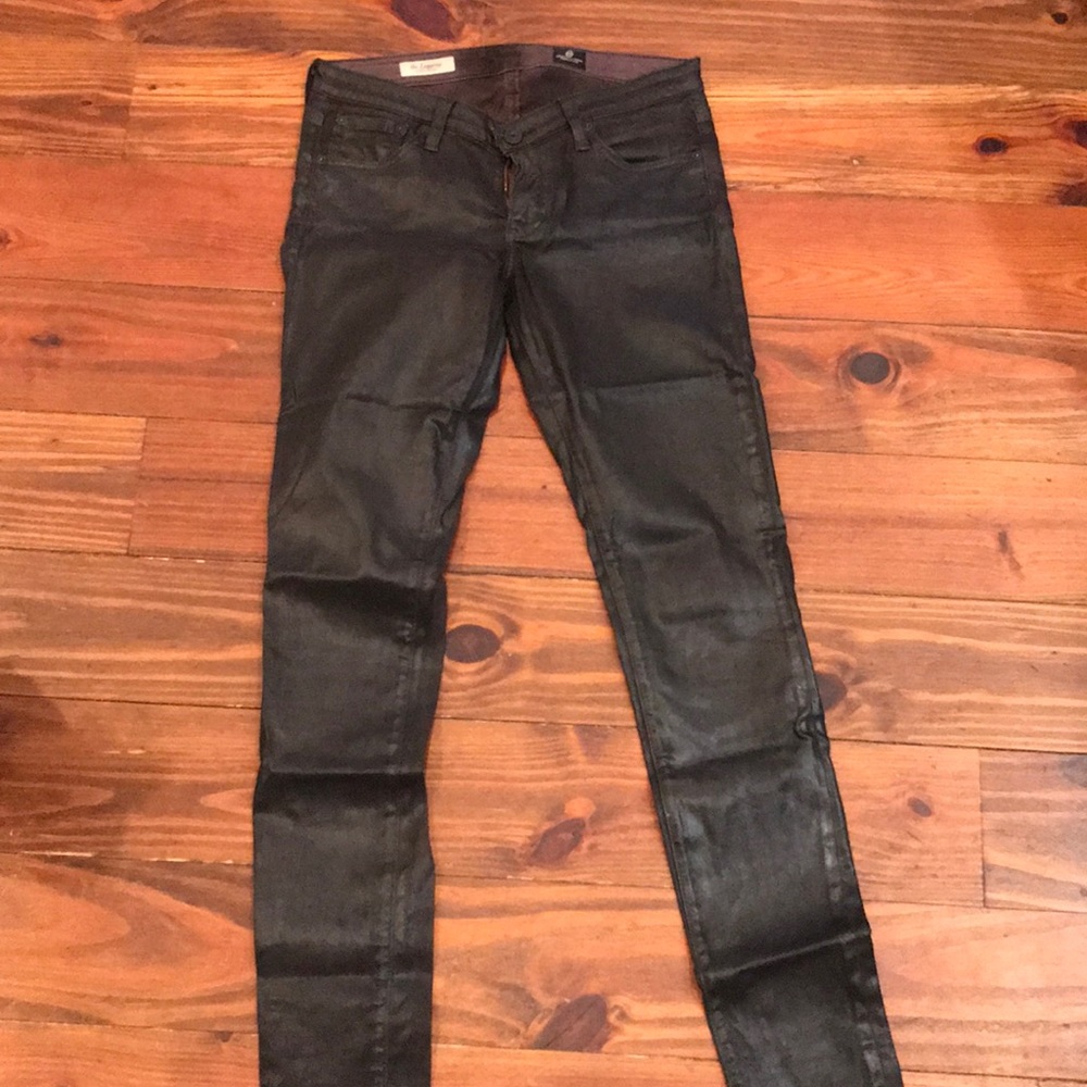 AG skinny leather jeans